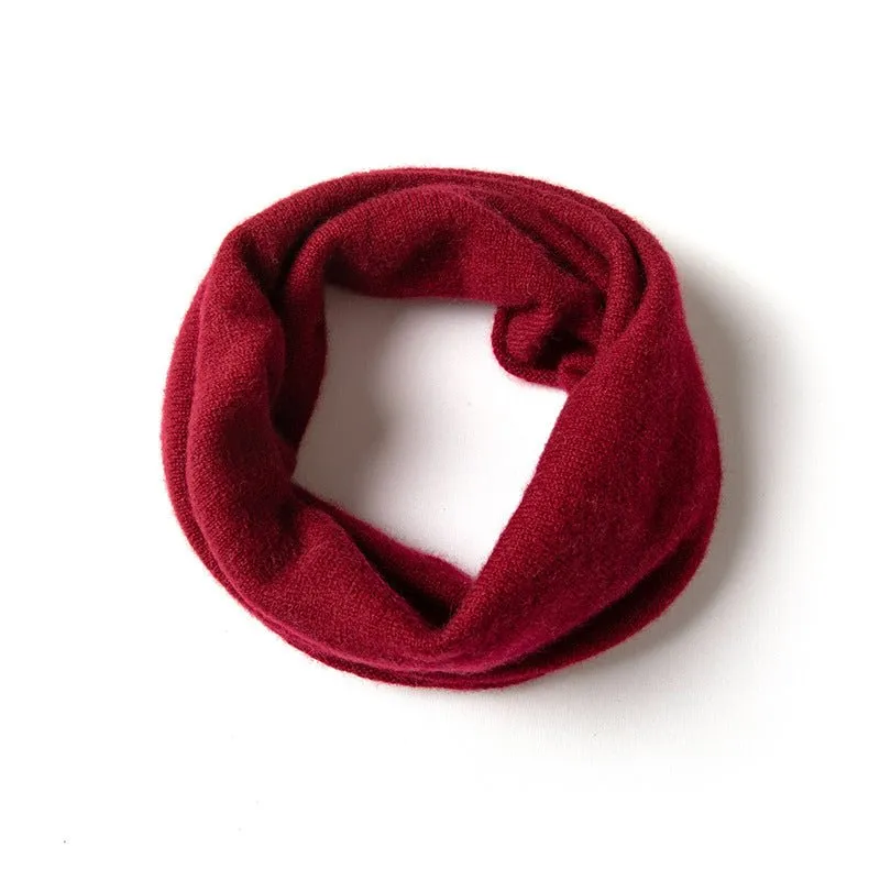 100% Cashmere Infinity Scarf Cashmere Neck Gaiter Seamless Loop Scarf