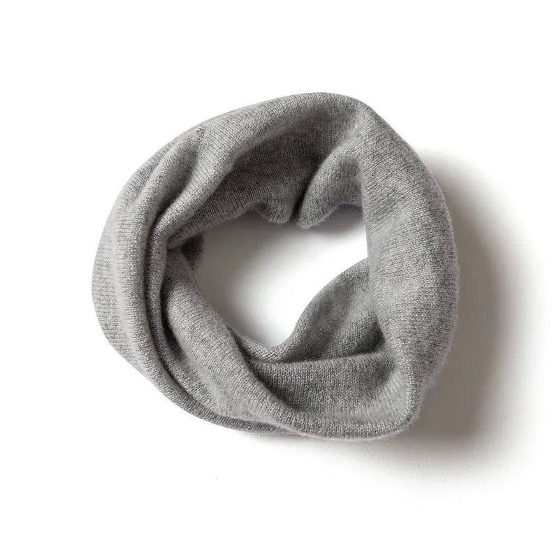 100% Cashmere Infinity Scarf Cashmere Neck Gaiter Seamless Loop Scarf