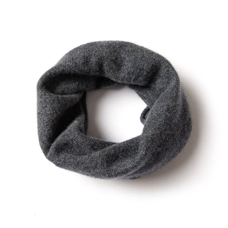 100% Cashmere Infinity Scarf Cashmere Neck Gaiter Seamless Loop Scarf