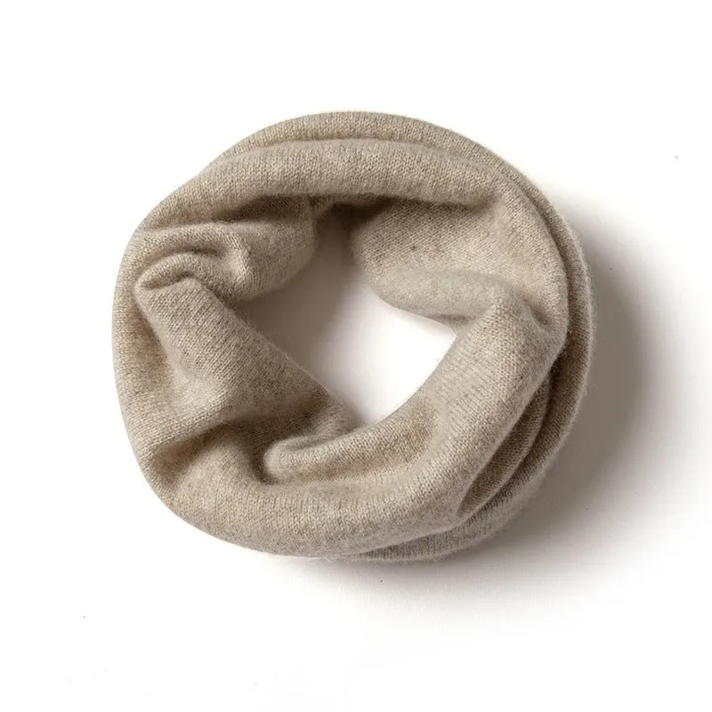 100% Cashmere Infinity Scarf Cashmere Neck Gaiter Seamless Loop Scarf