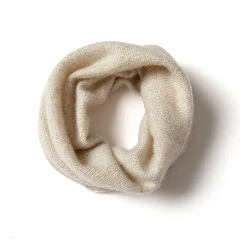 100% Cashmere Infinity Scarf Cashmere Neck Gaiter Seamless Loop Scarf
