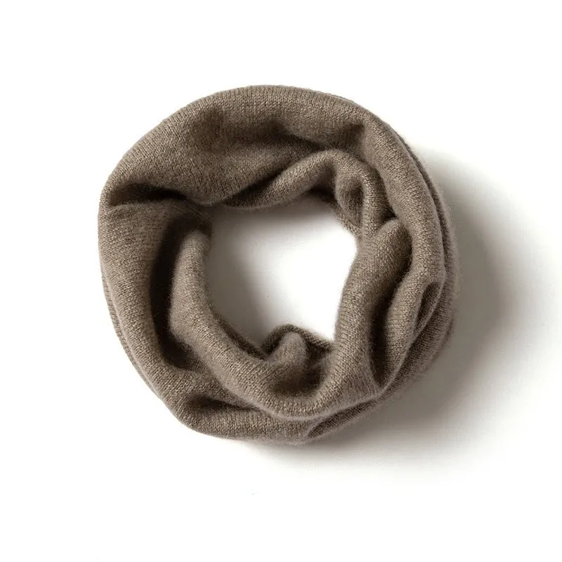 100% Cashmere Infinity Scarf Cashmere Neck Gaiter Seamless Loop Scarf