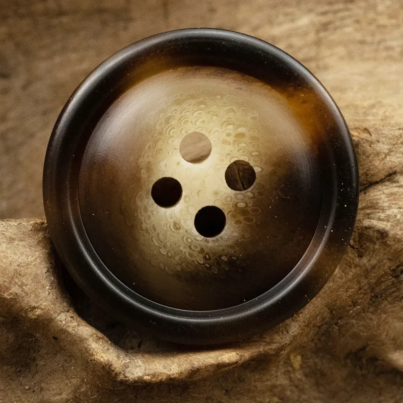 15-25mm Off-White and Khaki Resin Buttons for Woolen Coats 40 Pack