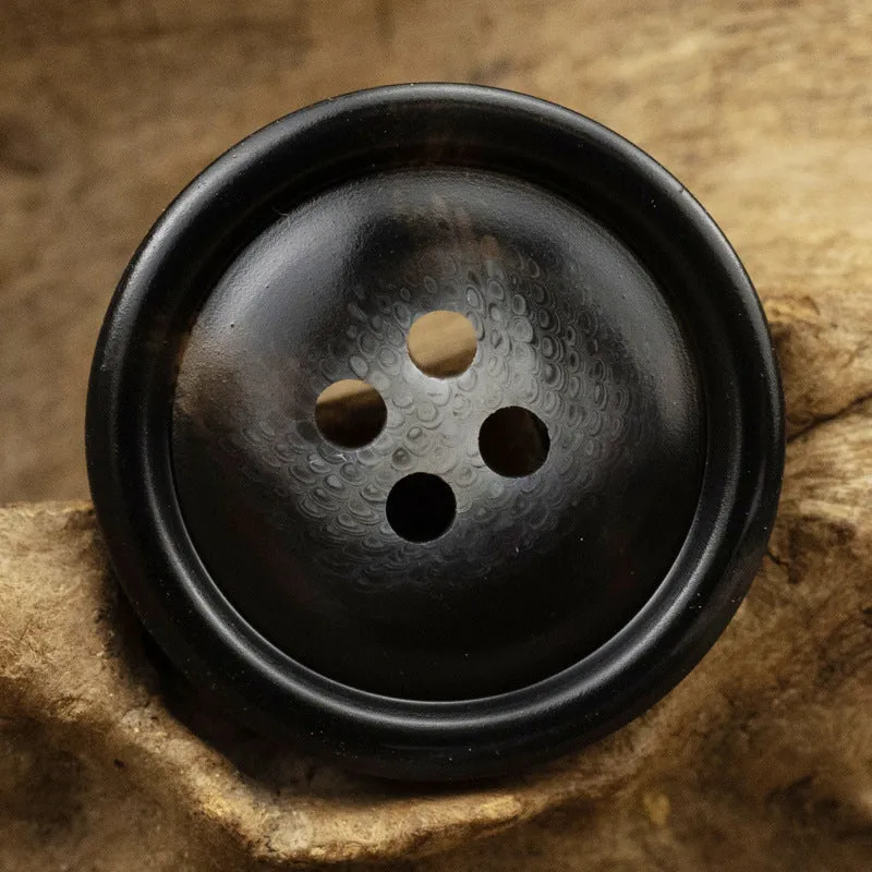 15-25mm Off-White and Khaki Resin Buttons for Woolen Coats 40 Pack