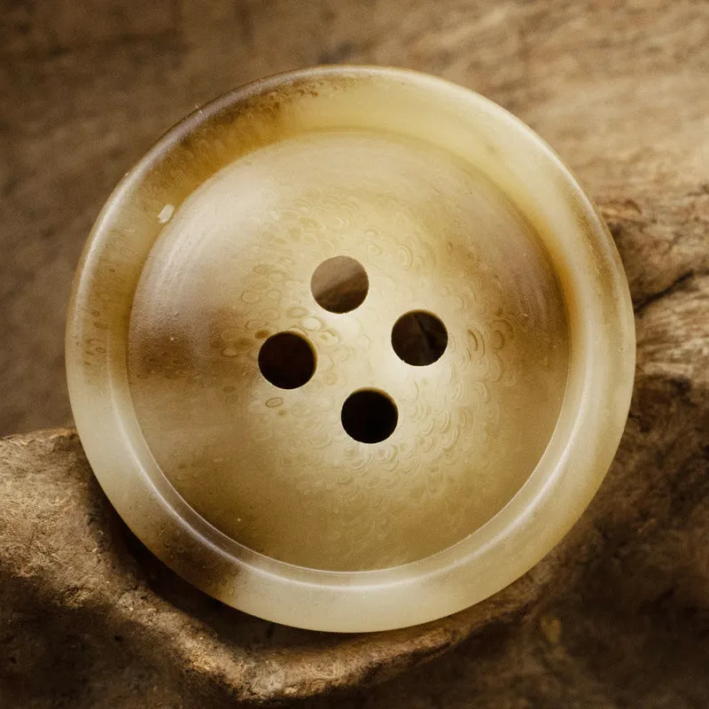 15-25mm Off-White and Khaki Resin Buttons for Woolen Coats 40 Pack
