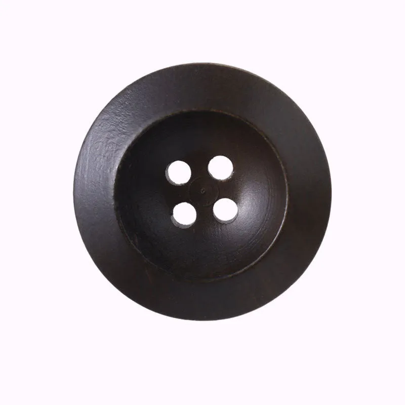 20/25mm Vintage Round 4 Hole Painted Poplar Wood Buttons for Garment Coats