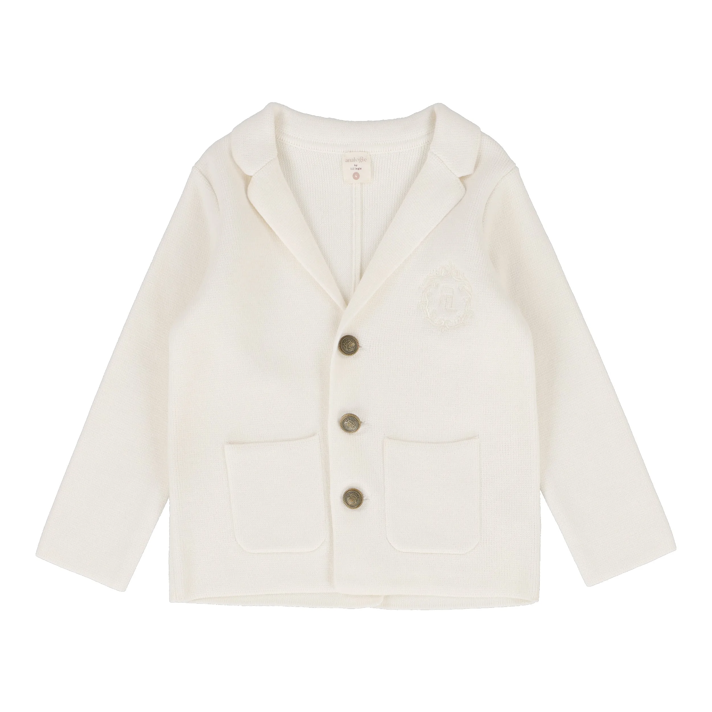 Analogie Knit Crest Blazer - Cream