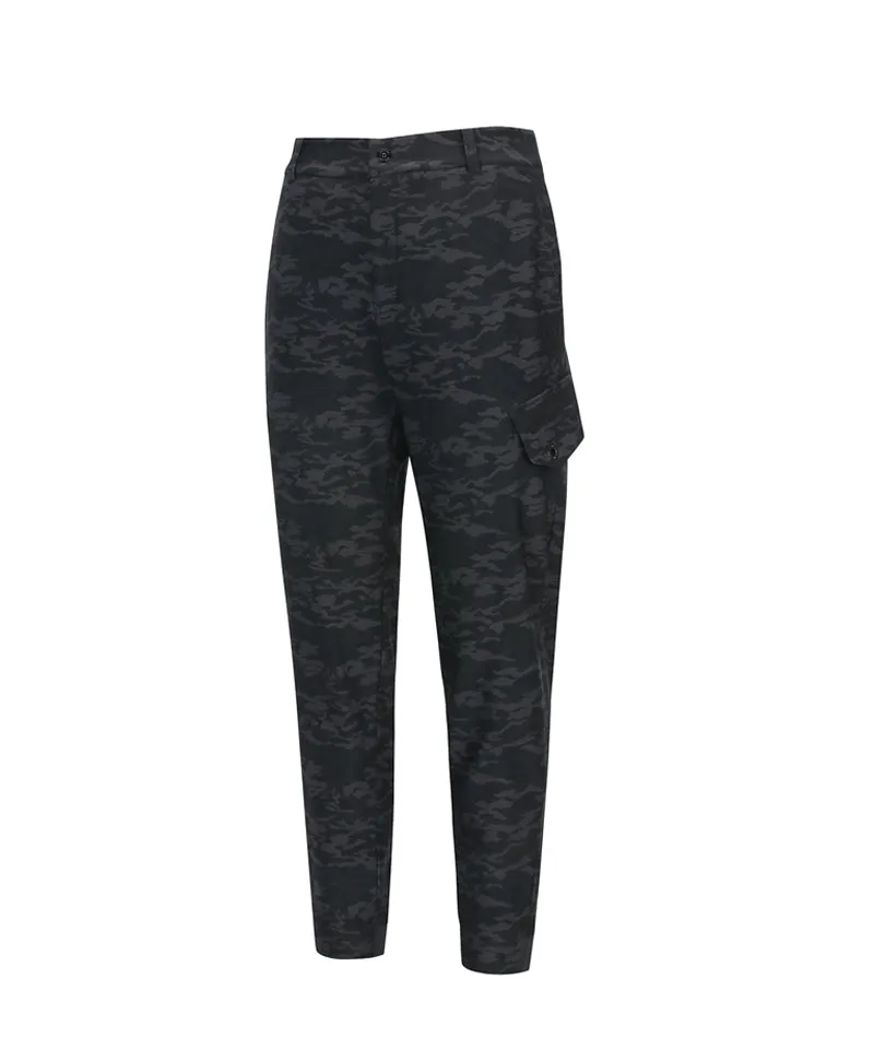 ANEW Golf Men's Camo Pattern Jogger Long Pants - Charcoal Gray
