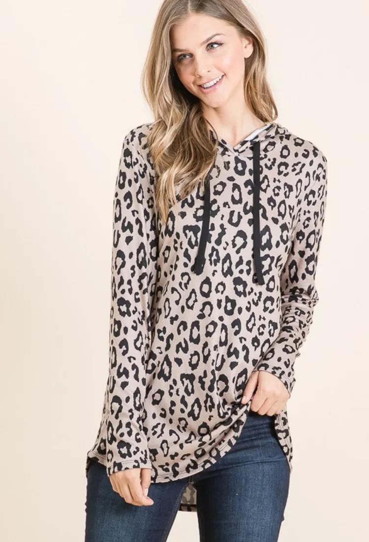 Animal Print Hoodie-2 Colors