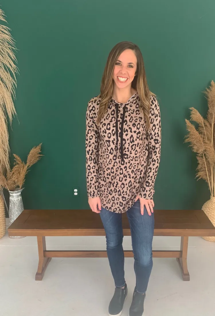 Animal Print Hoodie-2 Colors