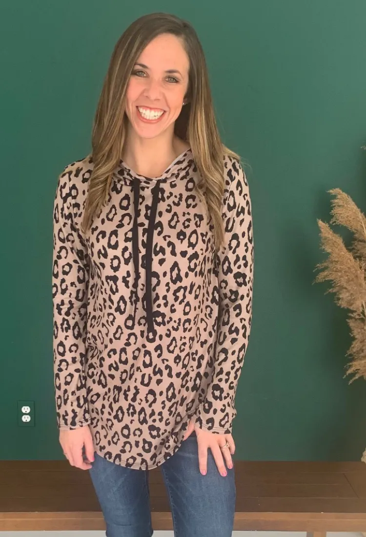 Animal Print Hoodie-2 Colors