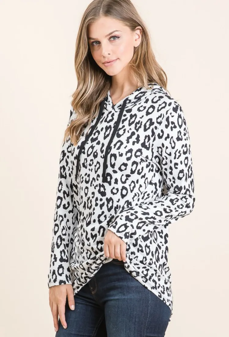 Animal Print Hoodie-2 Colors