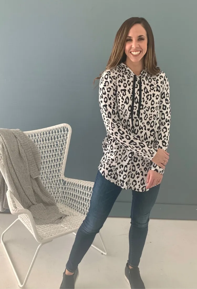 Animal Print Hoodie-2 Colors
