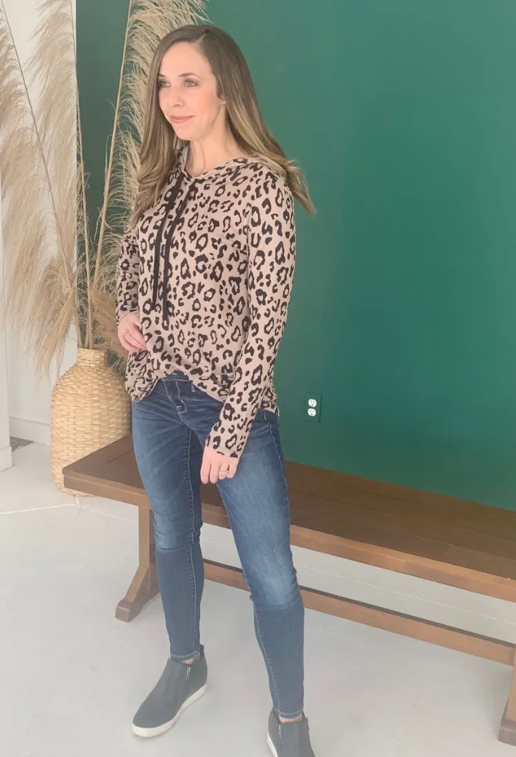 Animal Print Hoodie-2 Colors