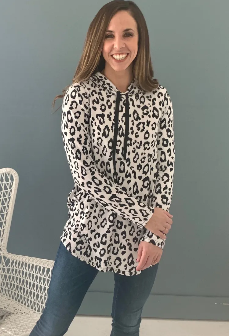 Animal Print Hoodie-2 Colors