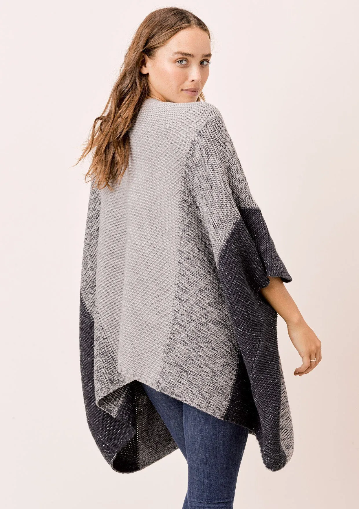 Aniya Metallic Cocoon Cardigan