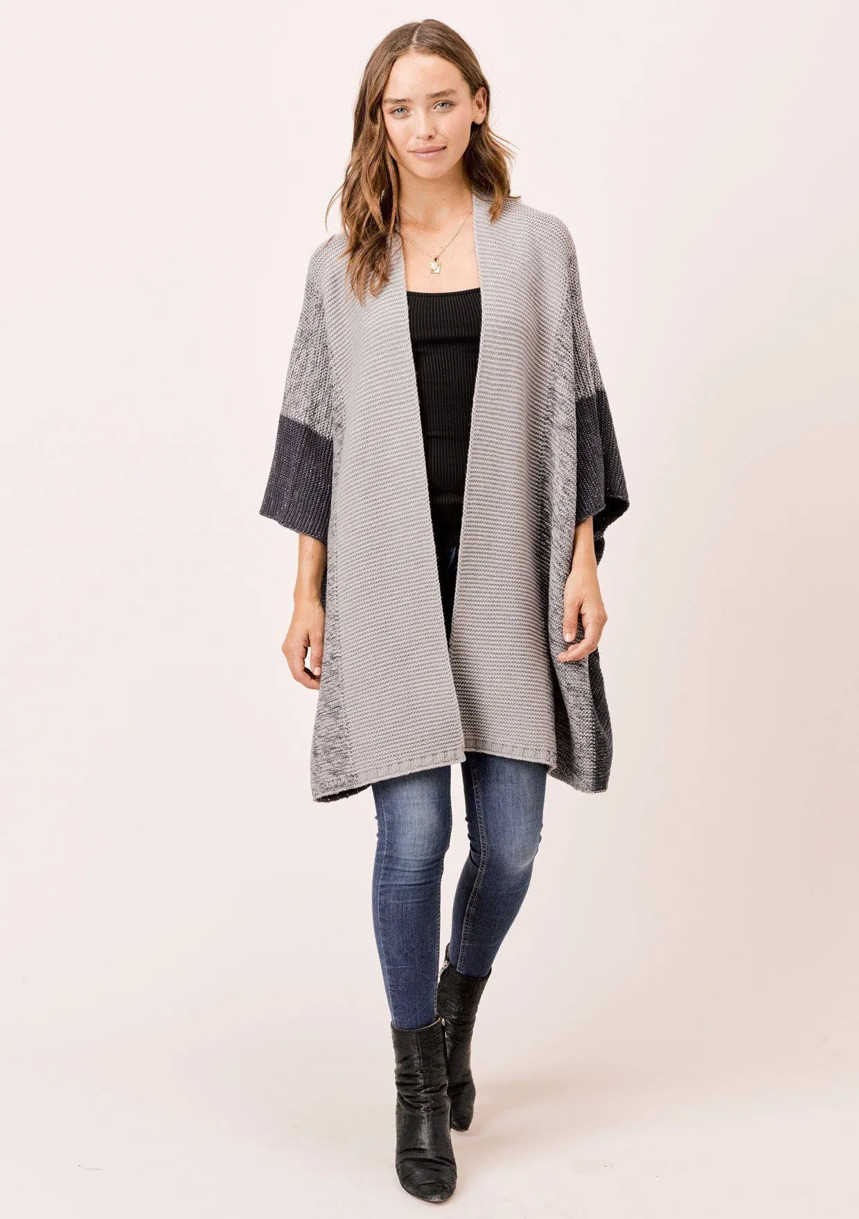 Aniya Metallic Cocoon Cardigan