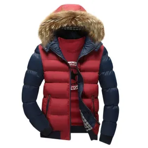Arrival Men Jacket Warm cotton coat mens casual hooded jackets Handsome Outwear thicking Parka Plus size XXXL Coats