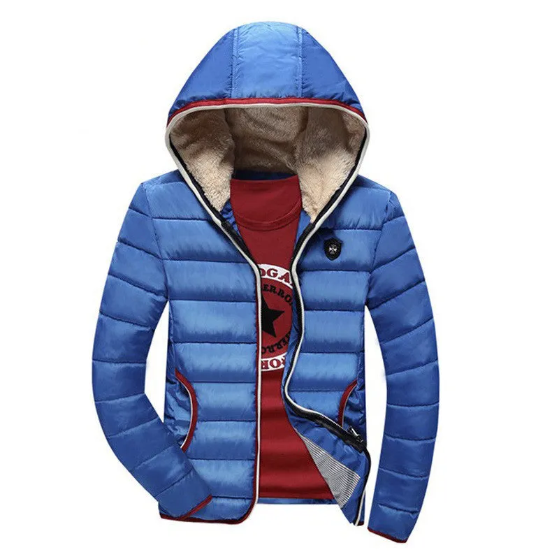 Arrival Men Jacket Warm cotton coat mens casual hooded jackets Handsome Outwear thicking Parka Plus size XXXL Coats