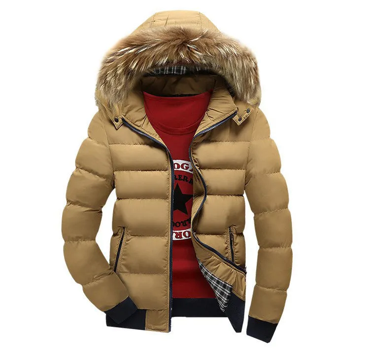 Arrival Men Jacket Warm cotton coat mens casual hooded jackets Handsome Outwear thicking Parka Plus size XXXL Coats
