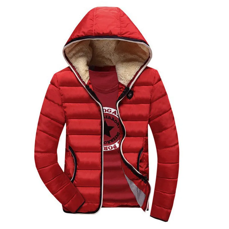 Arrival Men Jacket Warm cotton coat mens casual hooded jackets Handsome Outwear thicking Parka Plus size XXXL Coats