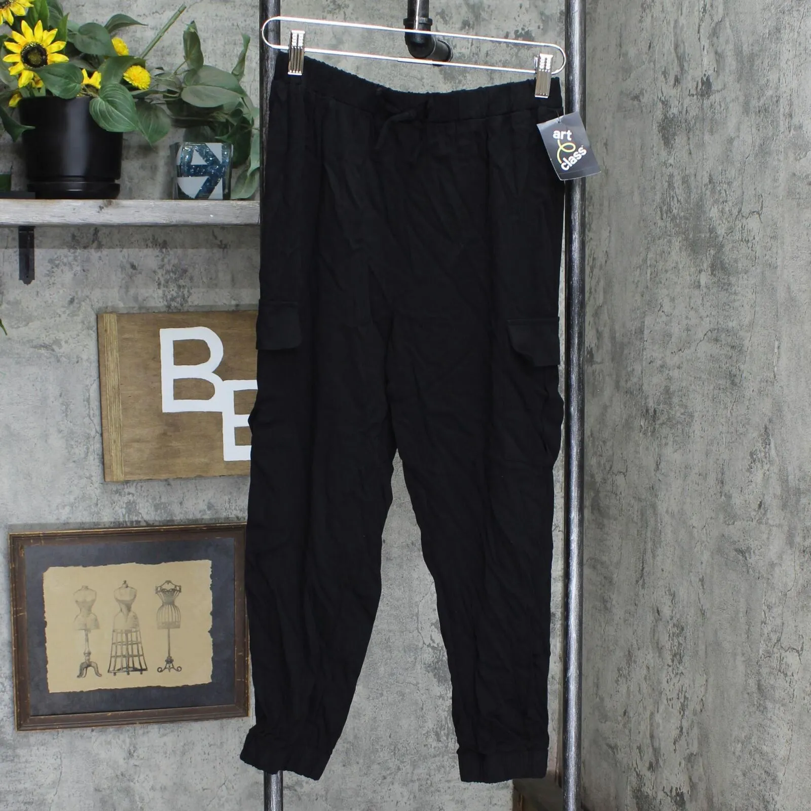 Art Class Girls' Utility Jogger Black L