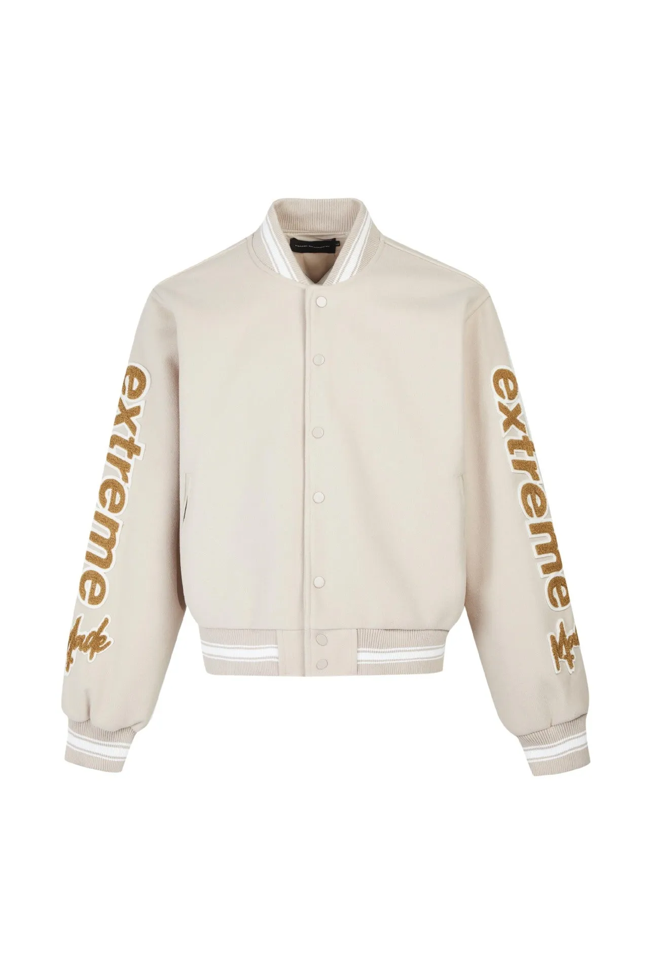 Autumn And Winter American Street Alphabet Baseball Suit Alphabet Embroidered Jacket Woolen Top Jacket