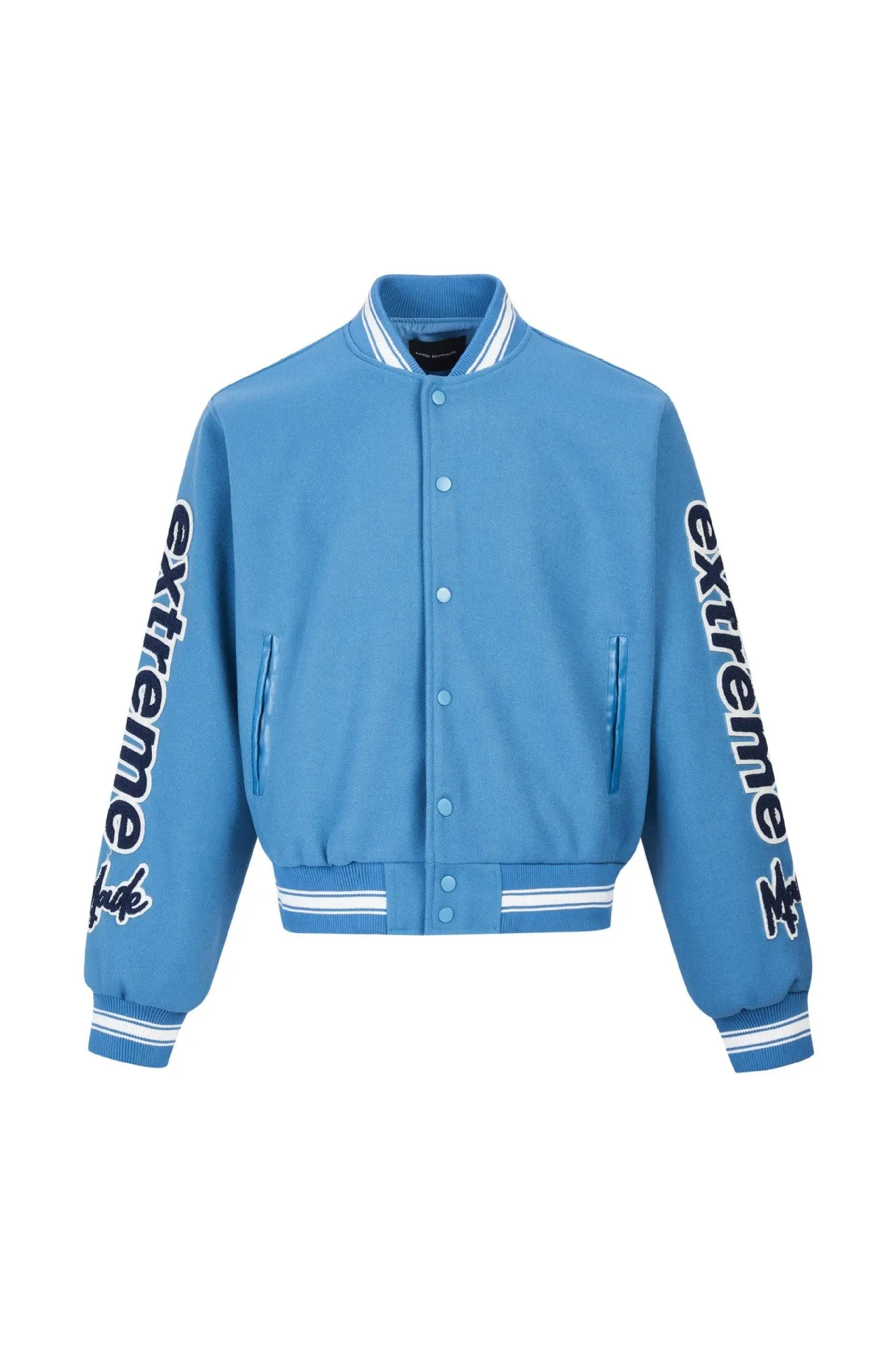 Autumn And Winter American Street Alphabet Baseball Suit Alphabet Embroidered Jacket Woolen Top Jacket