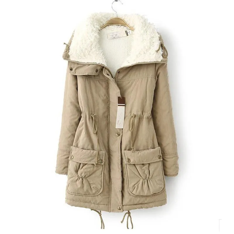 Autumn Winter Jacket Coat Women Parka Woman Clothes Solid Long Jacket Slim Plus Size Women's Winter Jackets And Coats