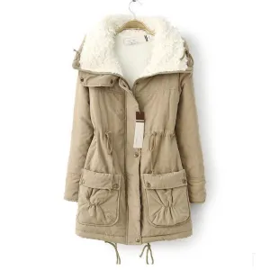 Autumn Winter Jacket Coat Women Parka Woman Clothes Solid Long Jacket Slim Plus Size Women's Winter Jackets And Coats