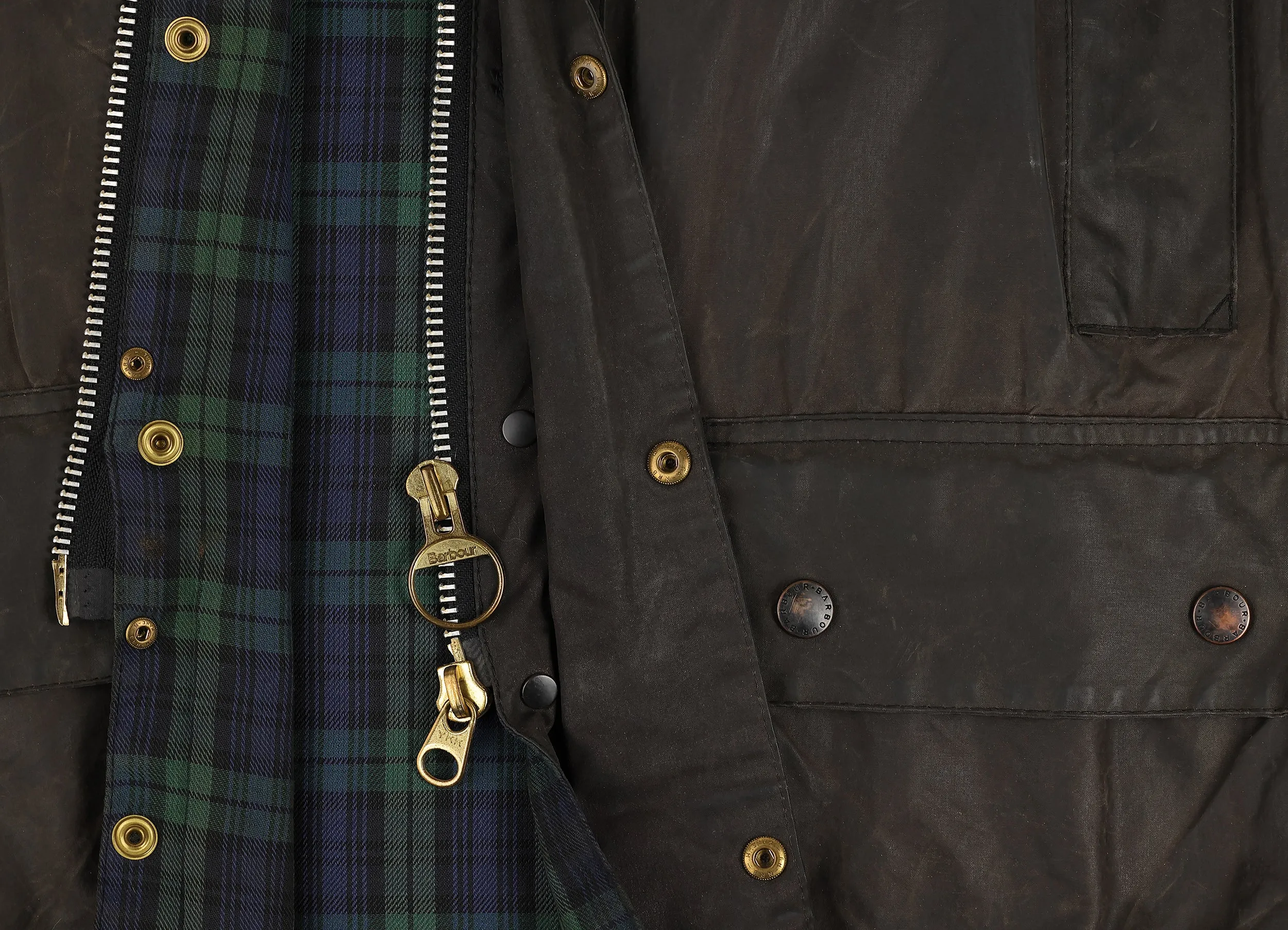 Barbour Beaufort Wax Jacket - Green - M