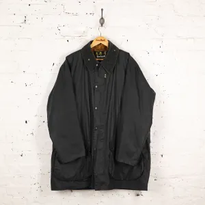 Barbour Border Wax Jacket With Lining - Blue - XXL