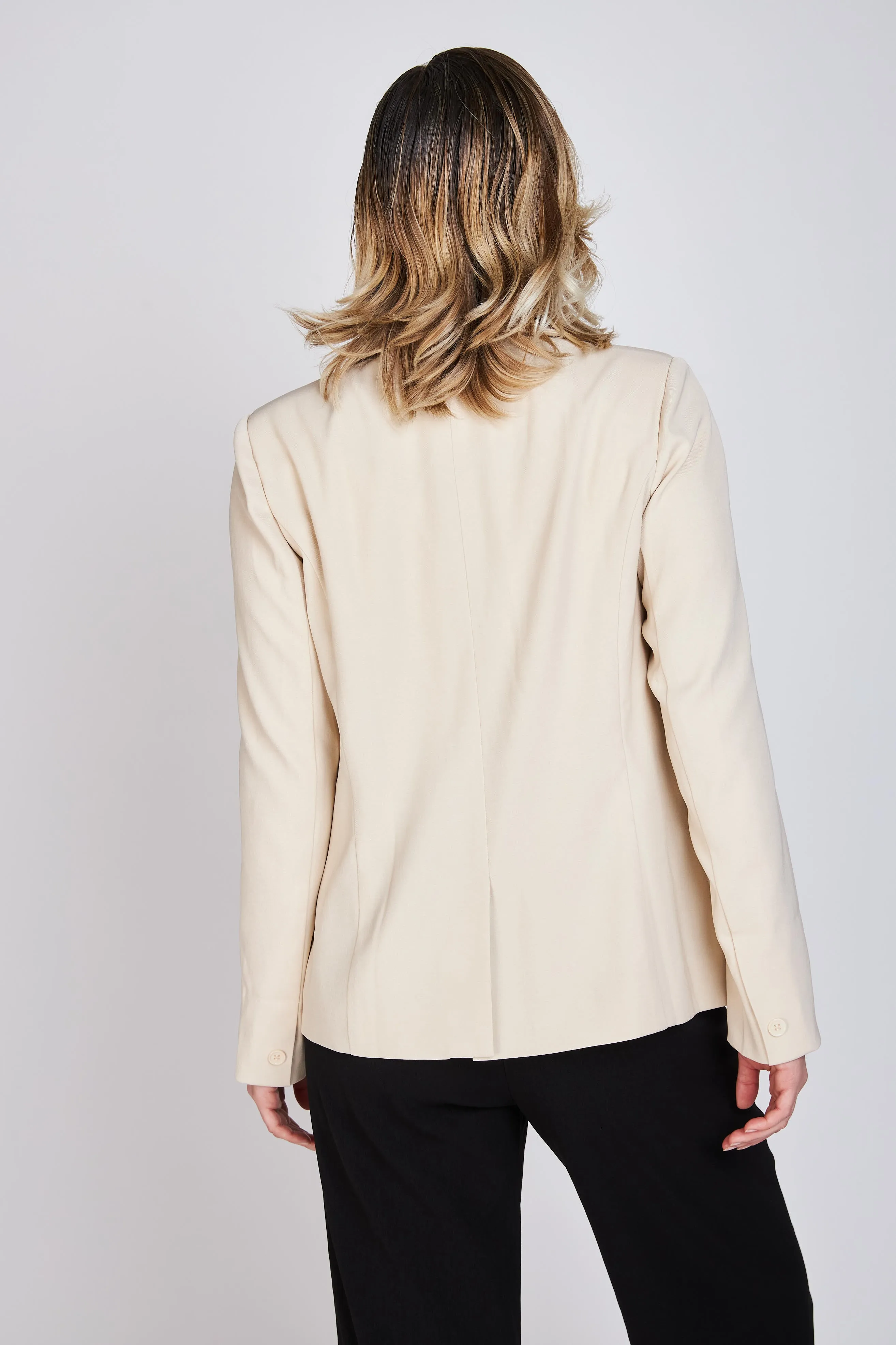 Blazer Clásico Leticia Beige Woman by Eclipse