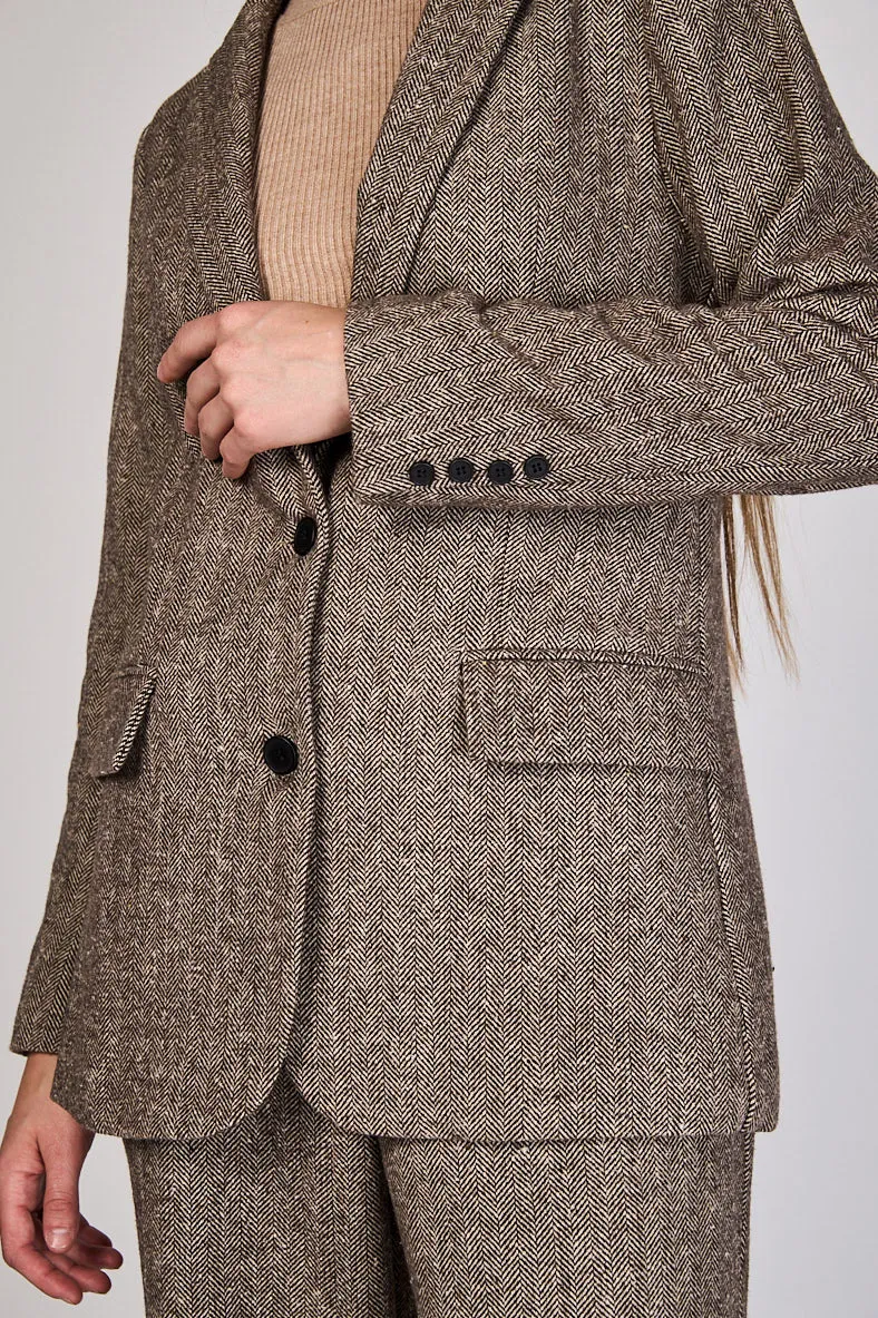 Blazer Formal Mia Café Eclipse