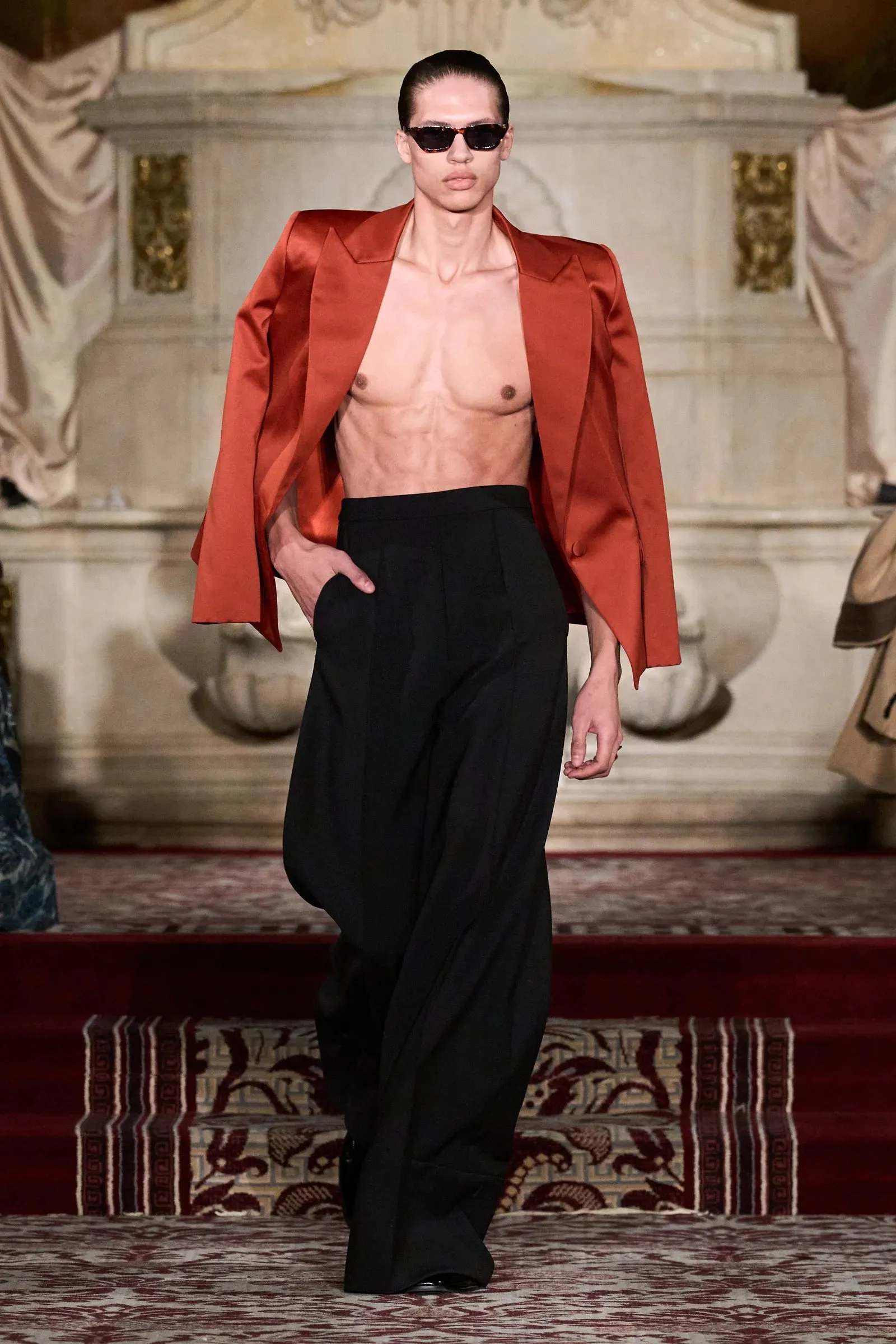 Boxy Blazer in Lava
