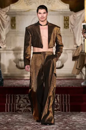 Bronze Cropped Blazer