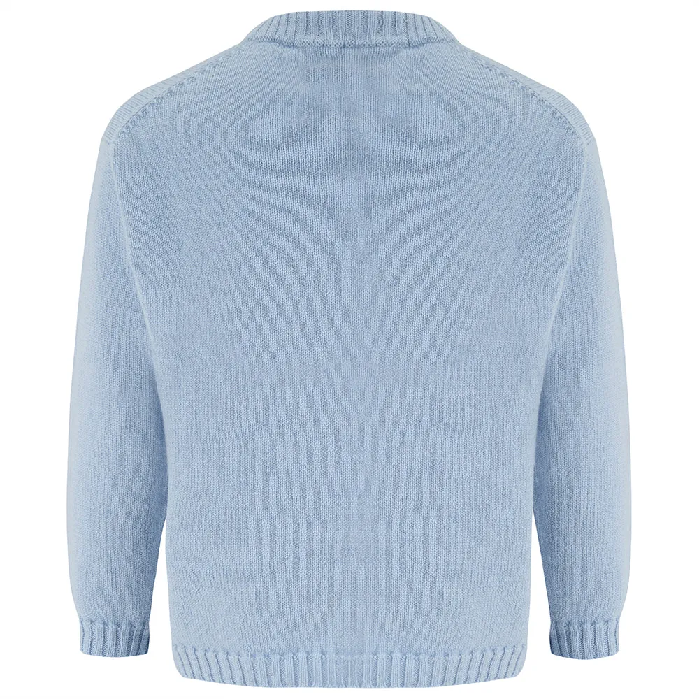 Camden Personalised Cashmere Sweater for Children - Powder Blue