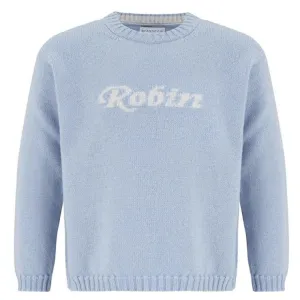Camden Personalised Cashmere Sweater for Children - Powder Blue