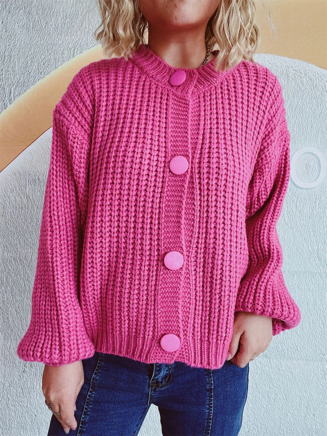 Camilla Button Up Long Sleeve Cardigan- Deal of the Day!