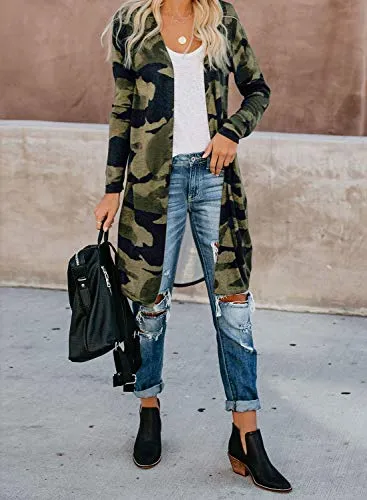 Camouflage Chunky Cardigan