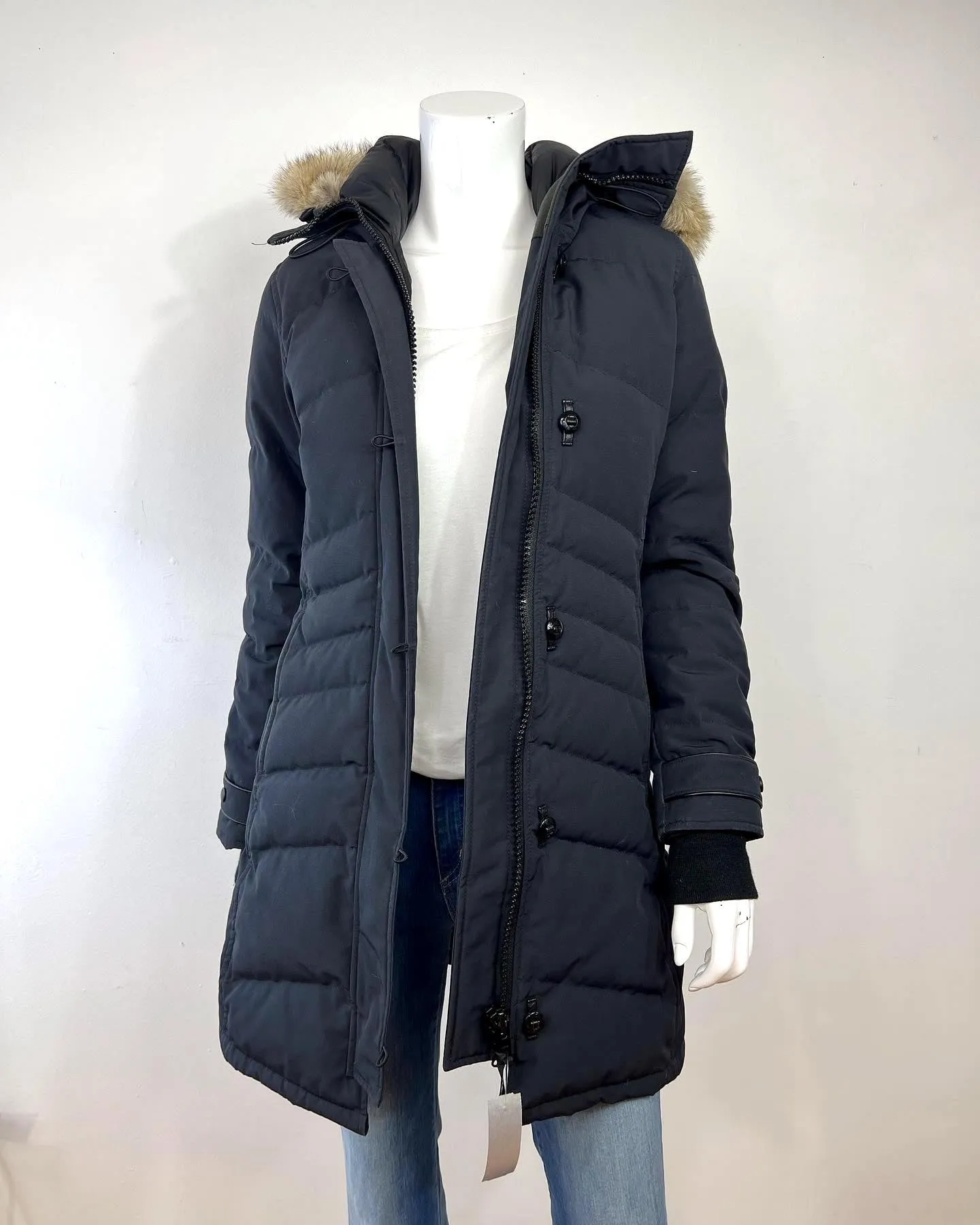 CANADA GOOSE LORETTE COYOTE FUR TRIM DOWN COAT