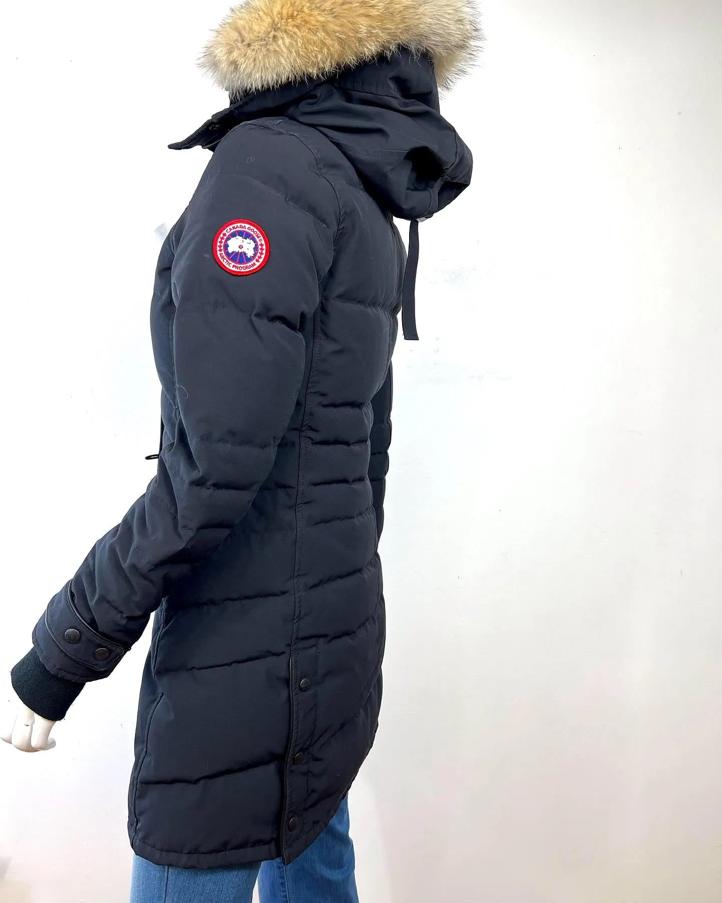 CANADA GOOSE LORETTE COYOTE FUR TRIM DOWN COAT