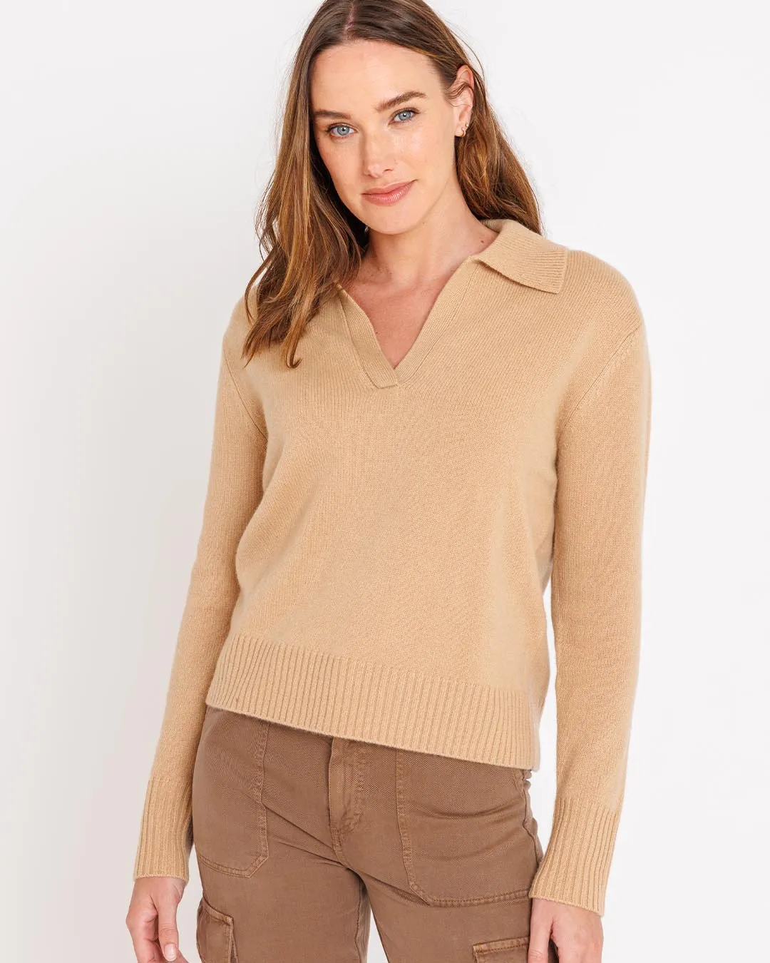 Cashmere Polo Crew