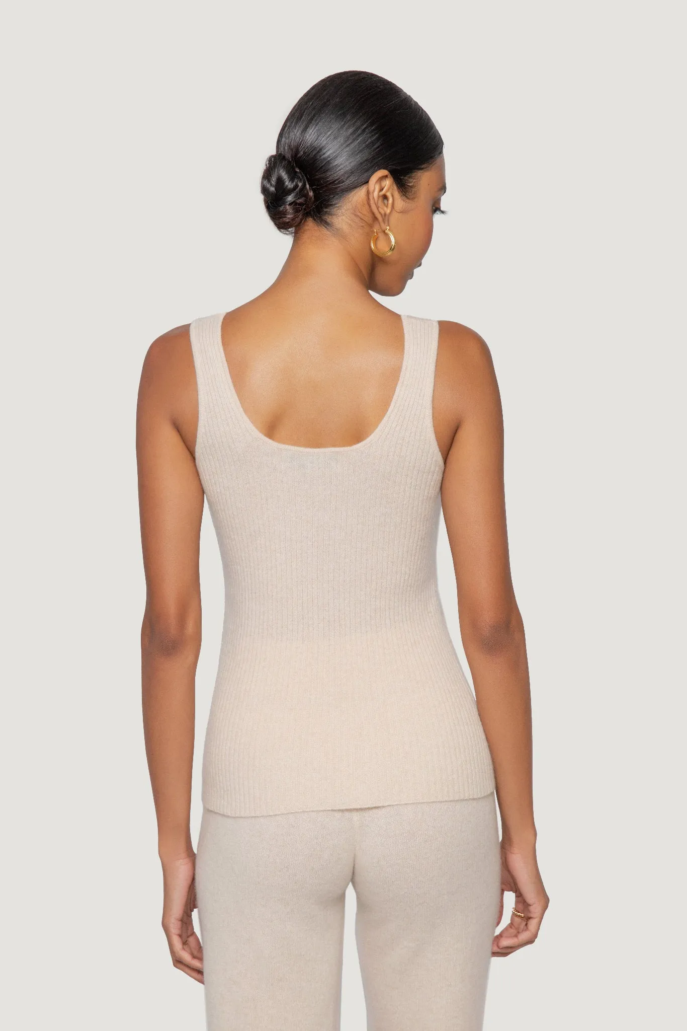 Cashmere Ribbed Tank