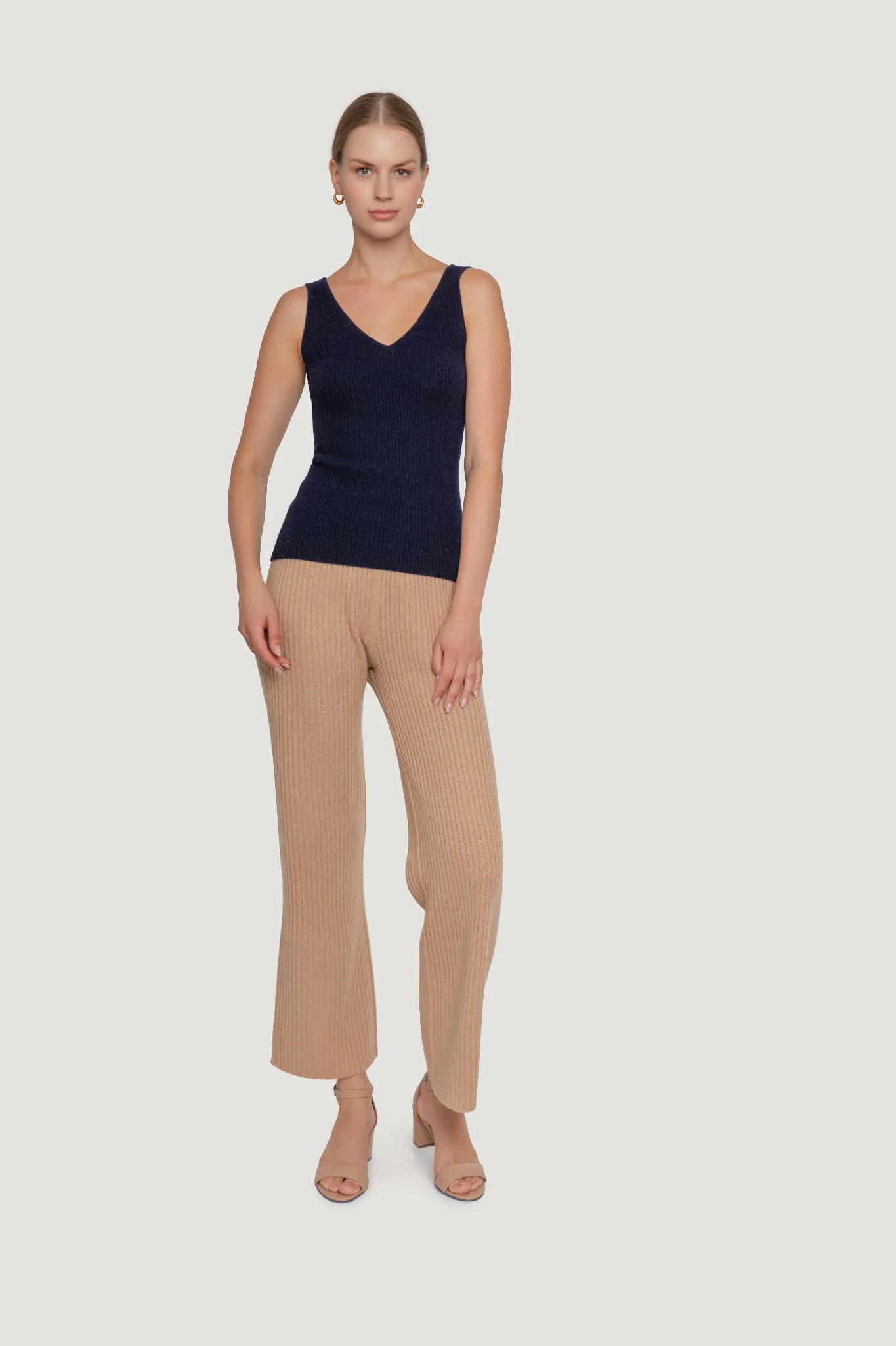 Cashmere Ribbed Tank