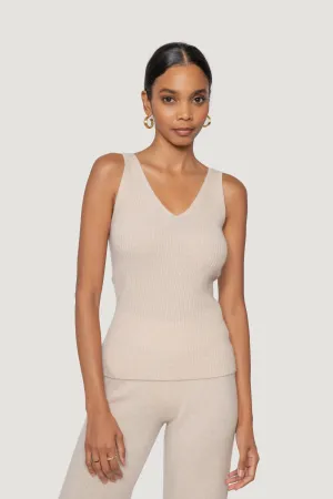 Cashmere Ribbed Tank