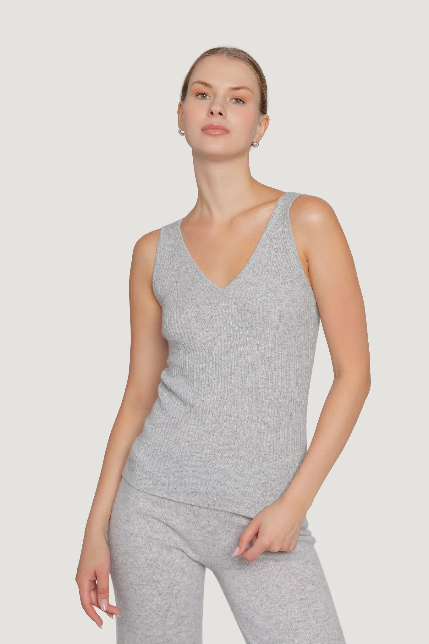 Cashmere Ribbed Tank