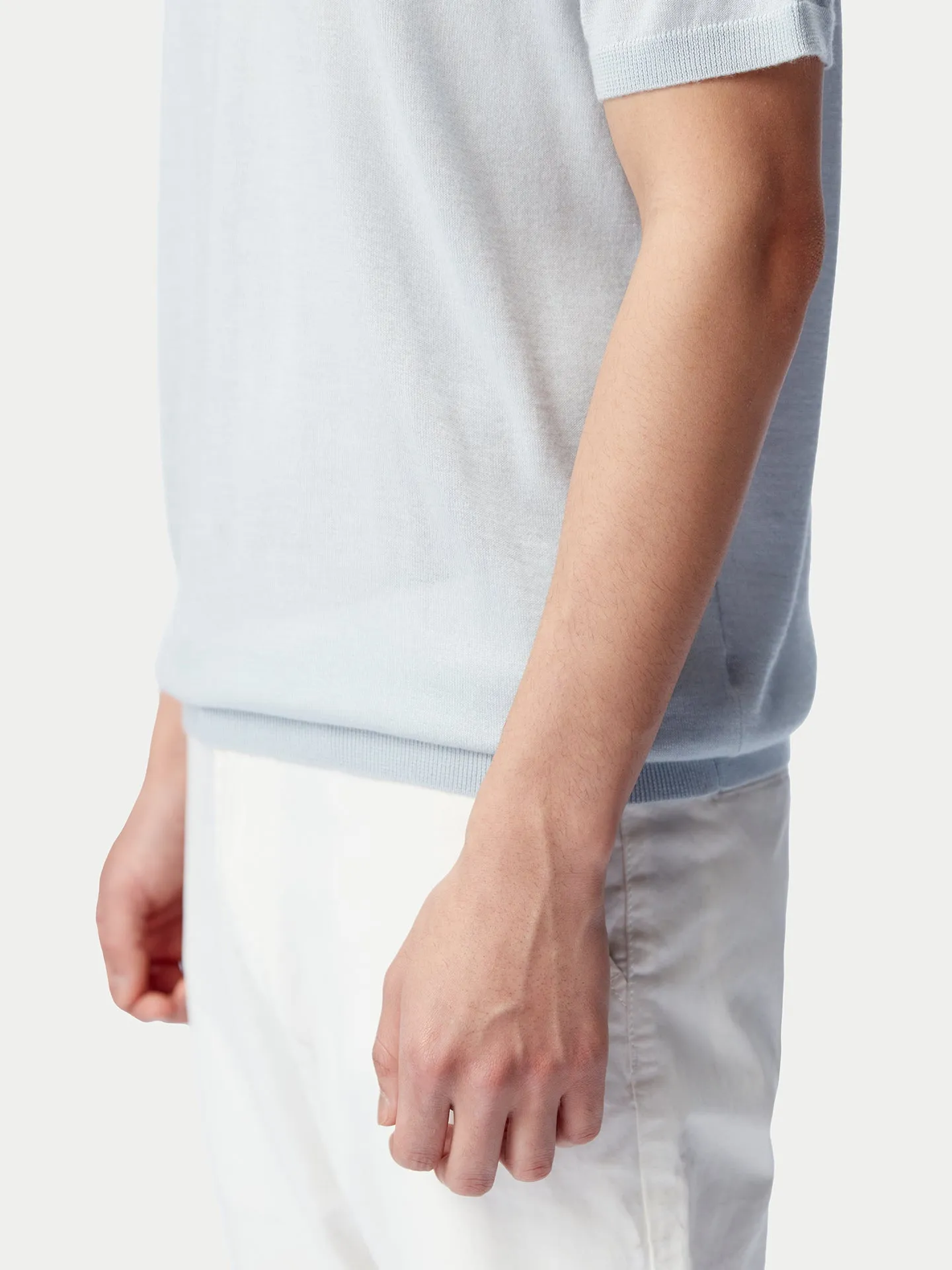 Cashmere Silk Polo Shirt