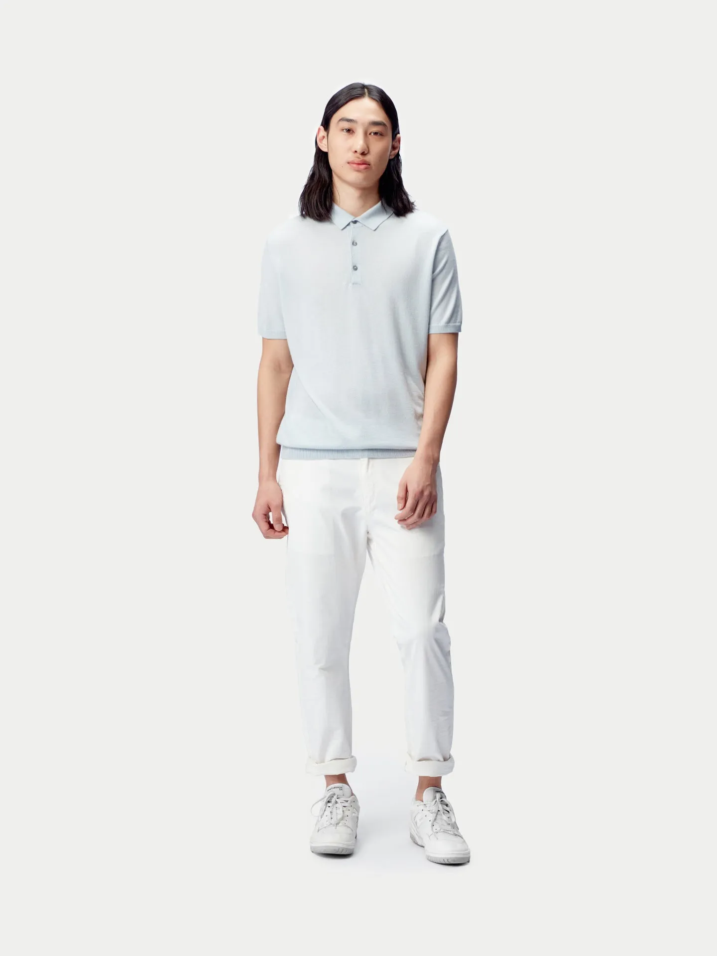 Cashmere Silk Polo Shirt