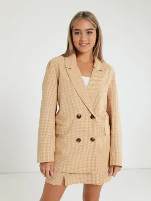 Check Blazer - Yellow